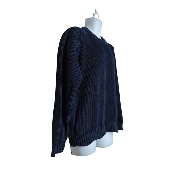 Eddie Bauer Men's Navy Blue Crew Neck Sweater Size L - Picture 3 of 6